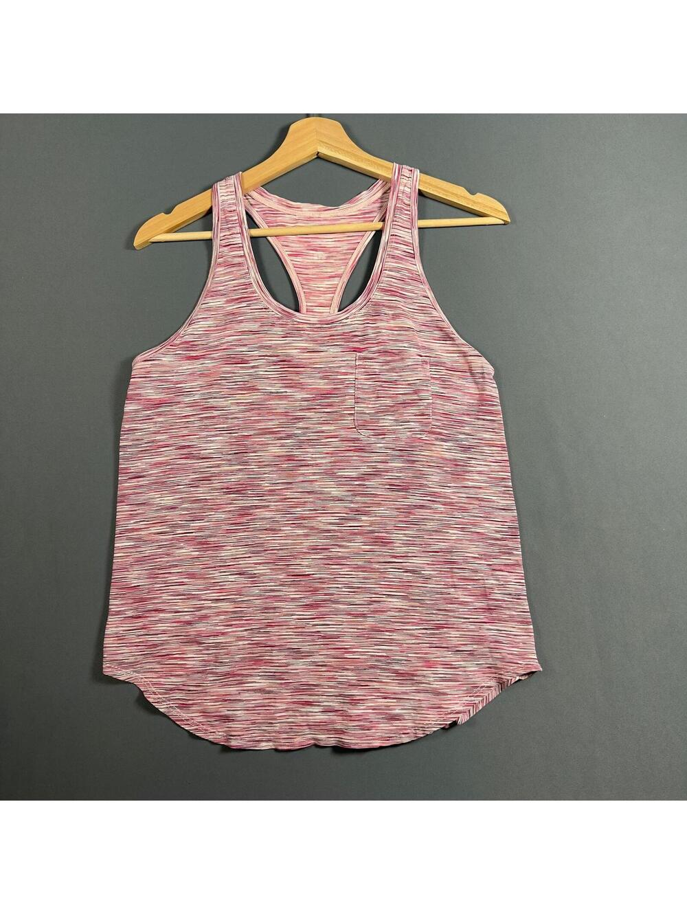 Lululemon Cool Racerback Tank Top Vest Heathered Pink Size 6